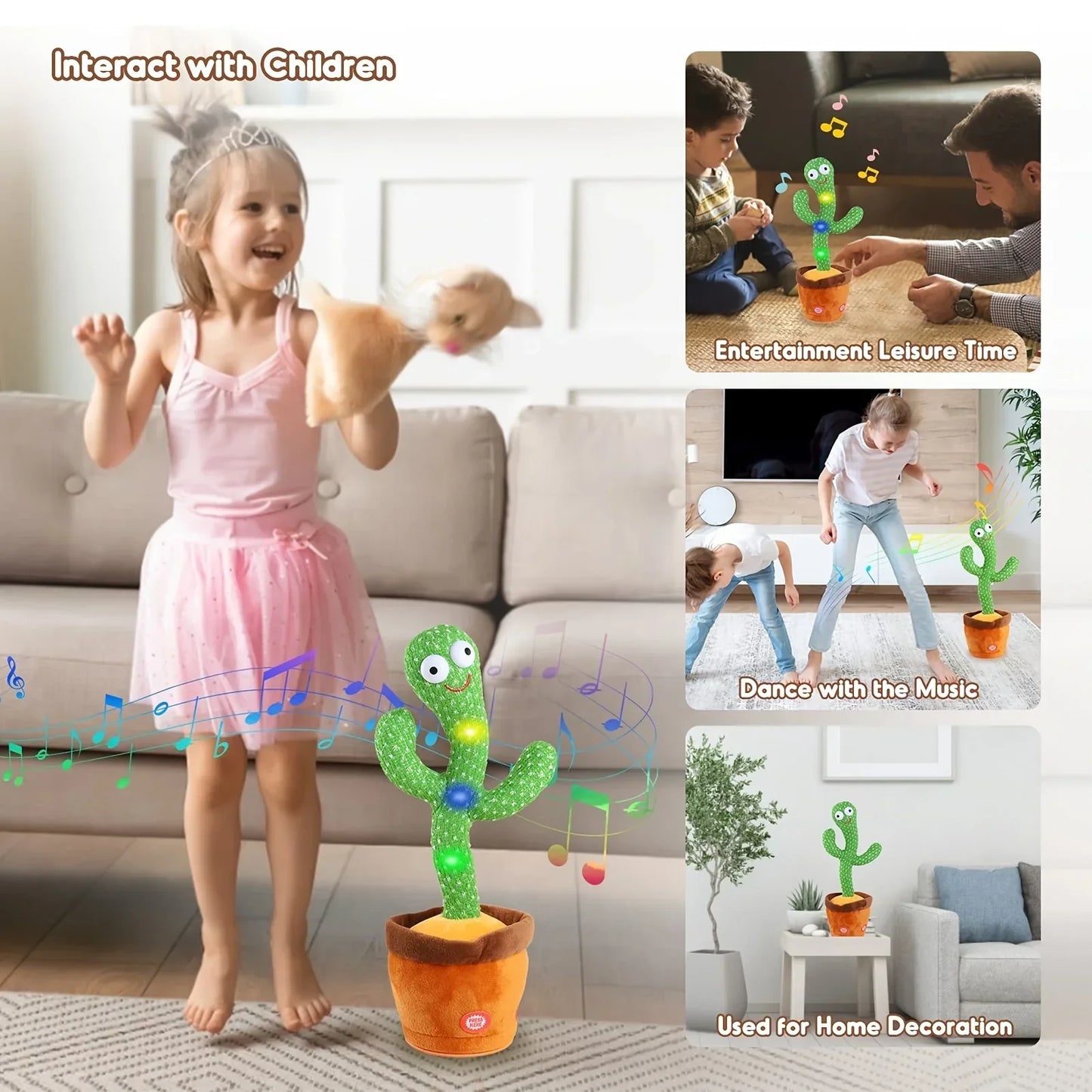 EMORIA™-Cacto Dancing Cactus Plush Toy