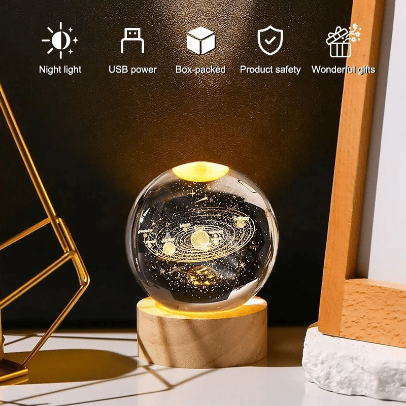 EMORIA™-Night Light Galaxy Crystal Ball Lamp